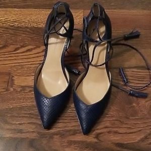 Banana Republic Navy Blue Pump with straps